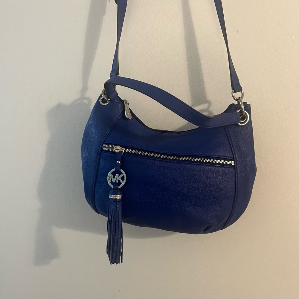 Michael Kors cobalt blue royal purse hobo bag